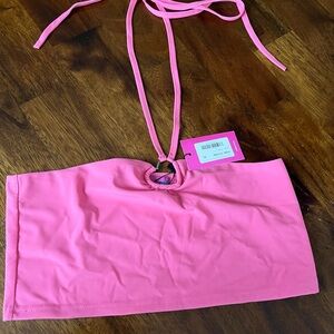 Edikted Vibrant Pink Heart Halter Top